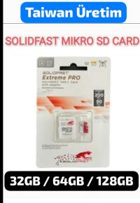 SOLIDFAST Extreme PRO 128GB U3,V30,A2,Class 10,4K UHD 200MB/s,90MB/s microSDXC UHS-I HAFIZA KARTI+ADAPTÖRLÜ(TAIWAN ÜRETİ